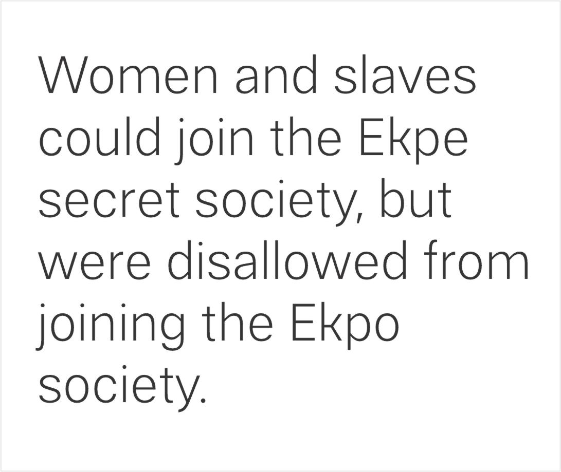 Ibibio Ekpe Ekpo society